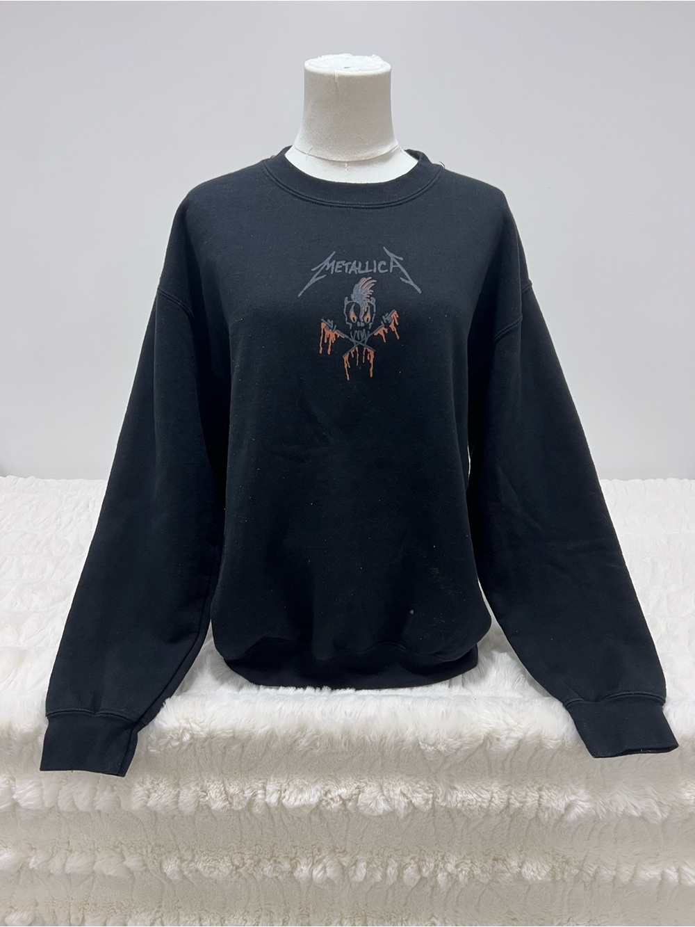 Metallica Black Graphic Crewneck Sweater